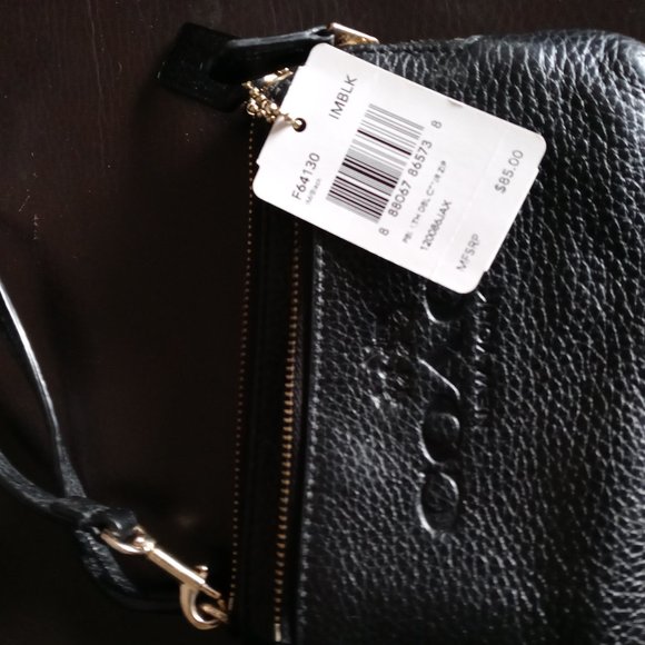 Coach double zip wristlet - Picture 4 of 6